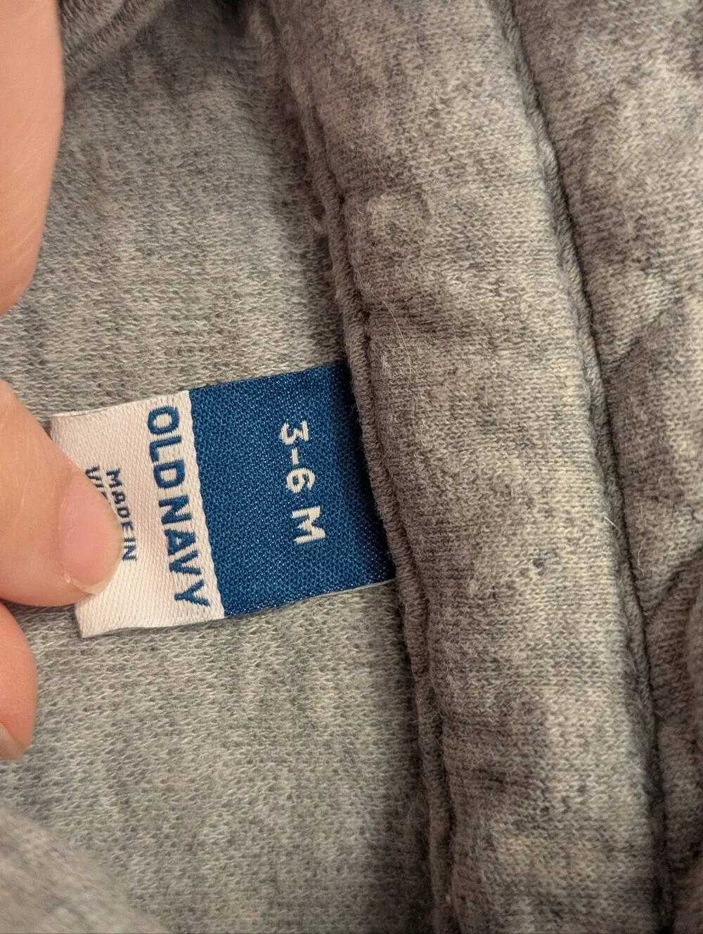 Old Navy Heather Gray Quilted Baby Jacket